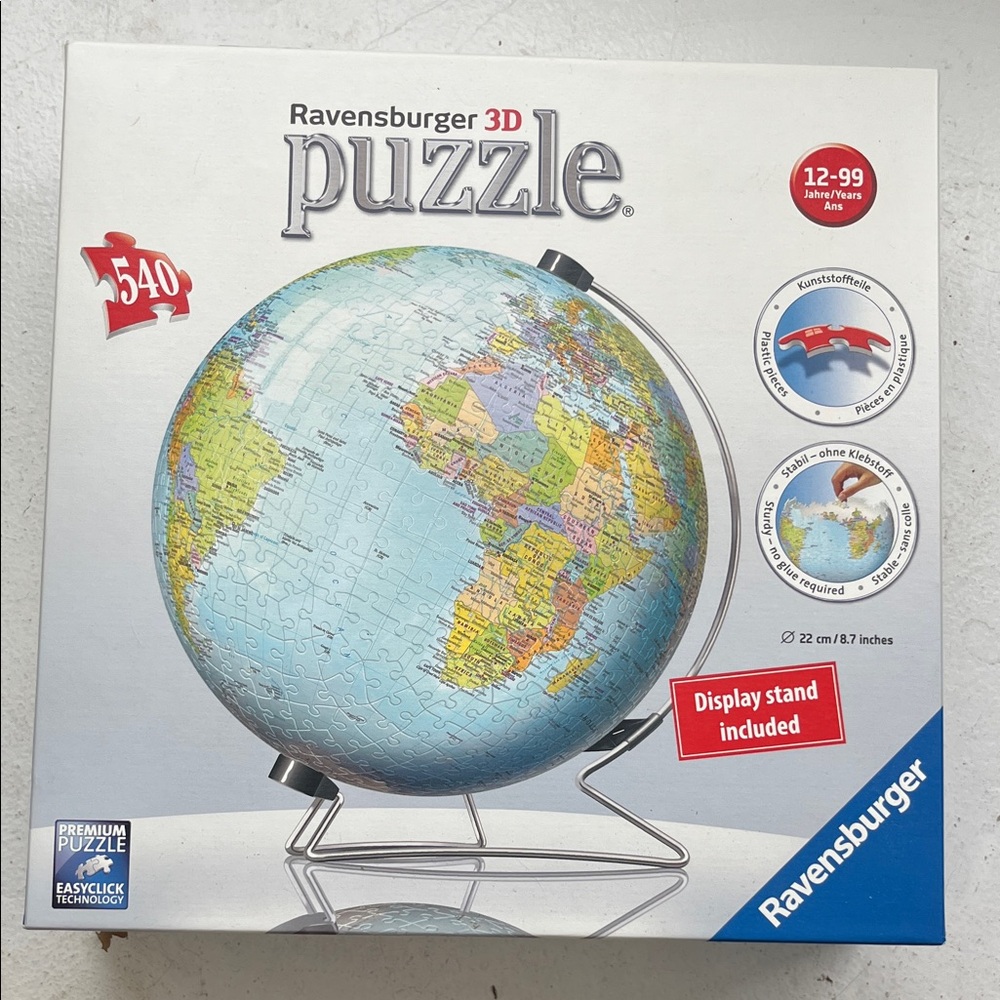Ravensburger 3D Globe Puzzle with Stand - Multicolor